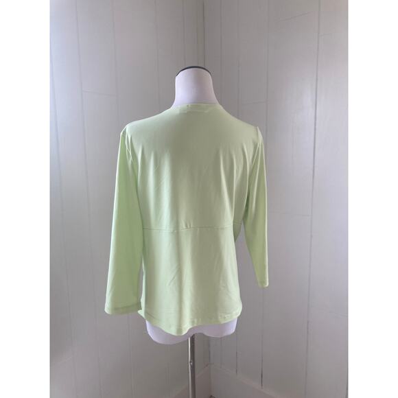 Cato Light Green Stretch Pullover Top, Size L - Picture 3 of 7